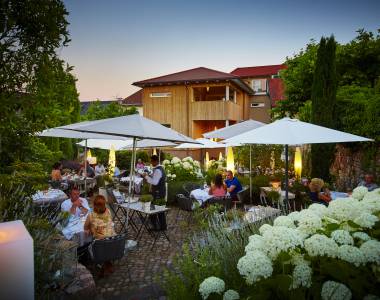 Gartenterrasse im Hotel & Restaurant Die Reichsstadt in Gengenbach