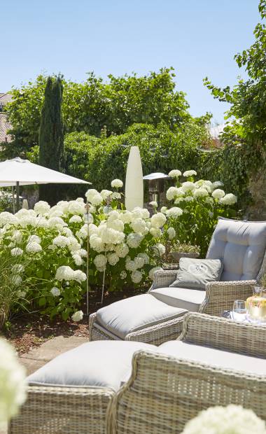 Garden terrace at Hotel & Restaurant Die Reichsstadt in Gengenbach