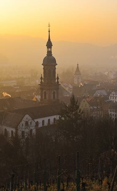 View of Gengenbach at dawn